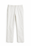 White Slim Linen Pants