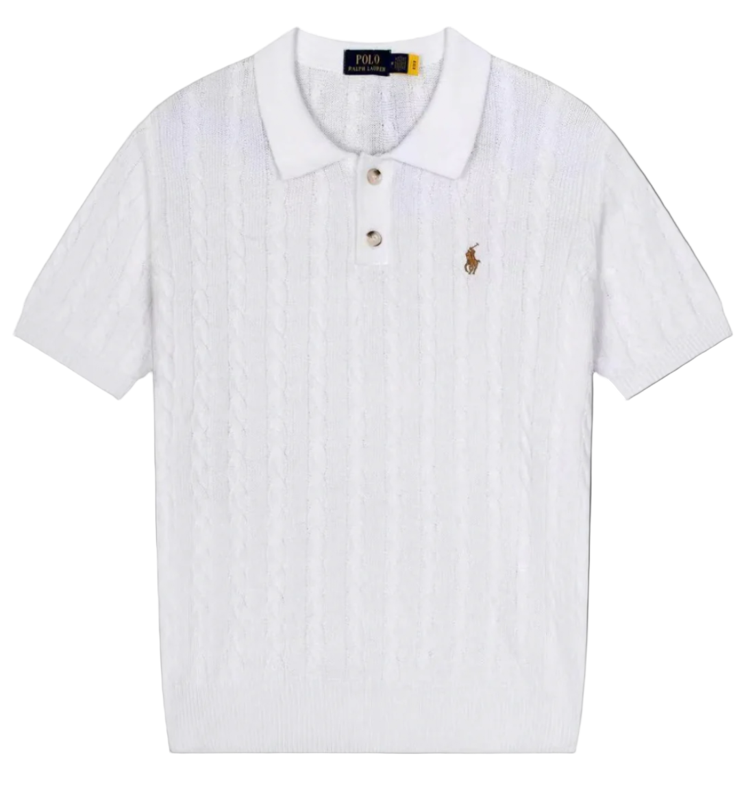 Cable Knit Polo