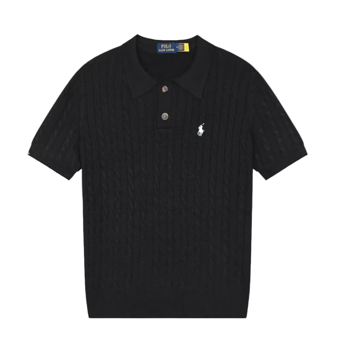 Cable Knit Polo